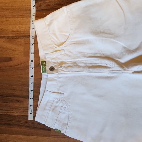 Esprit Vintage 80's White Denim Relaxed Jeans Tapered Leg Made in Hong Kong NWT - Picture 5 of 16
